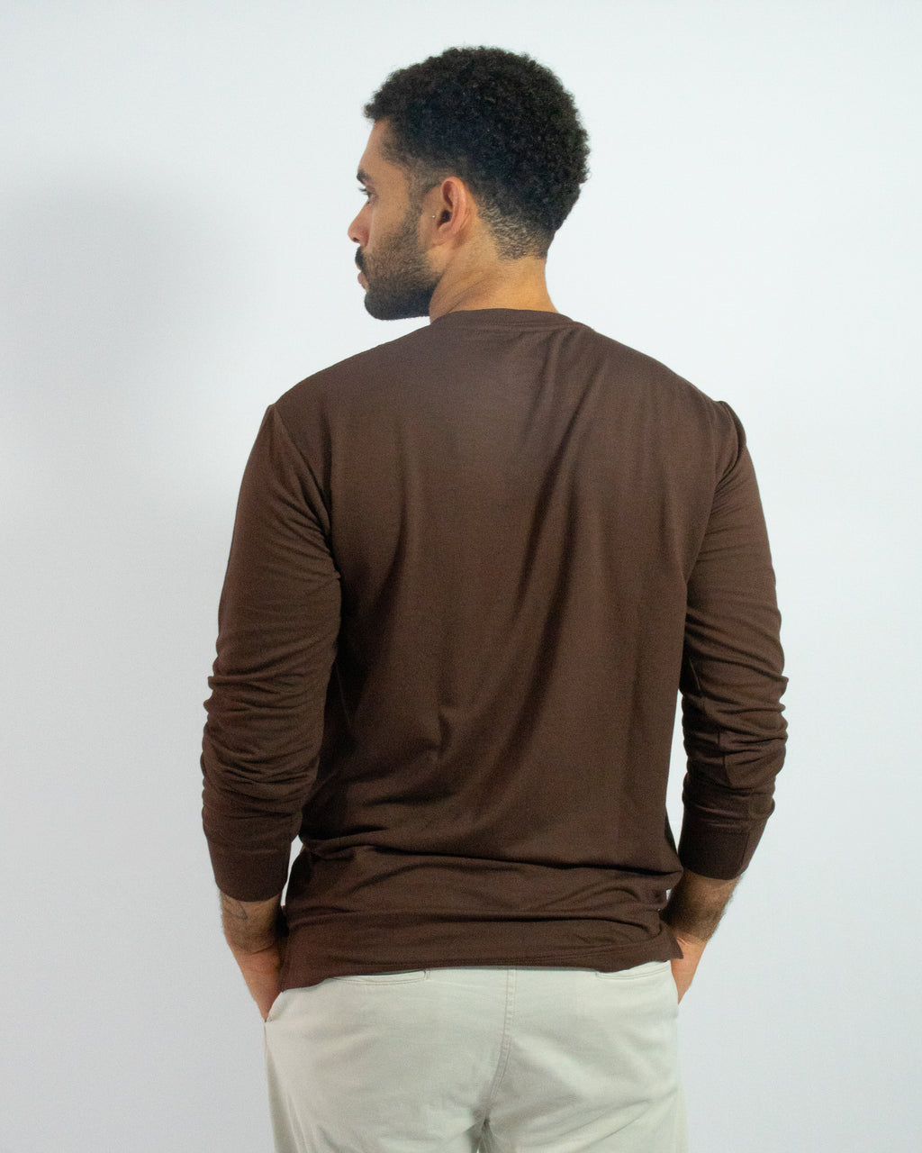 CAMISA SOFT LONG MARROM