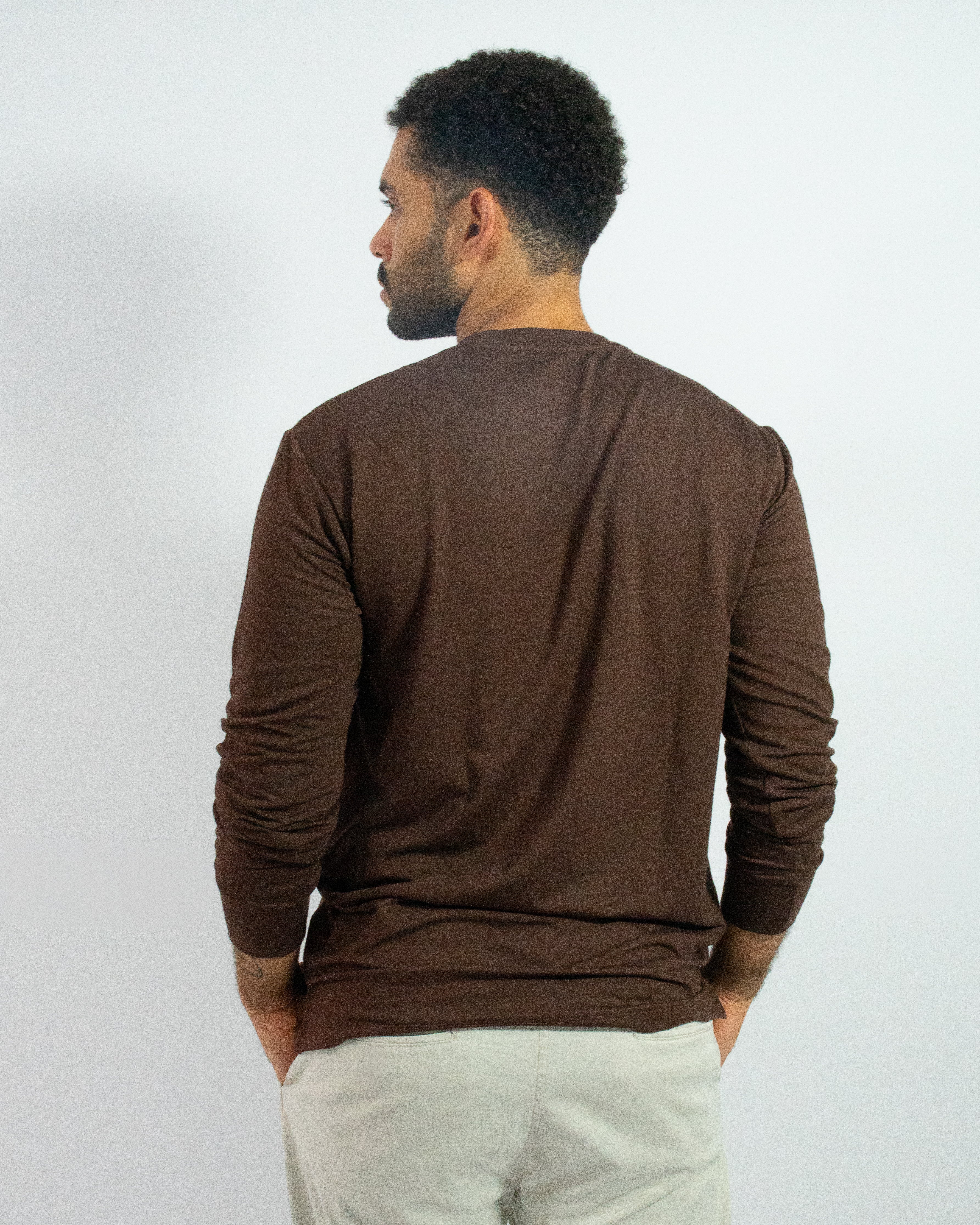 CAMISA SOFT LONG MARROM