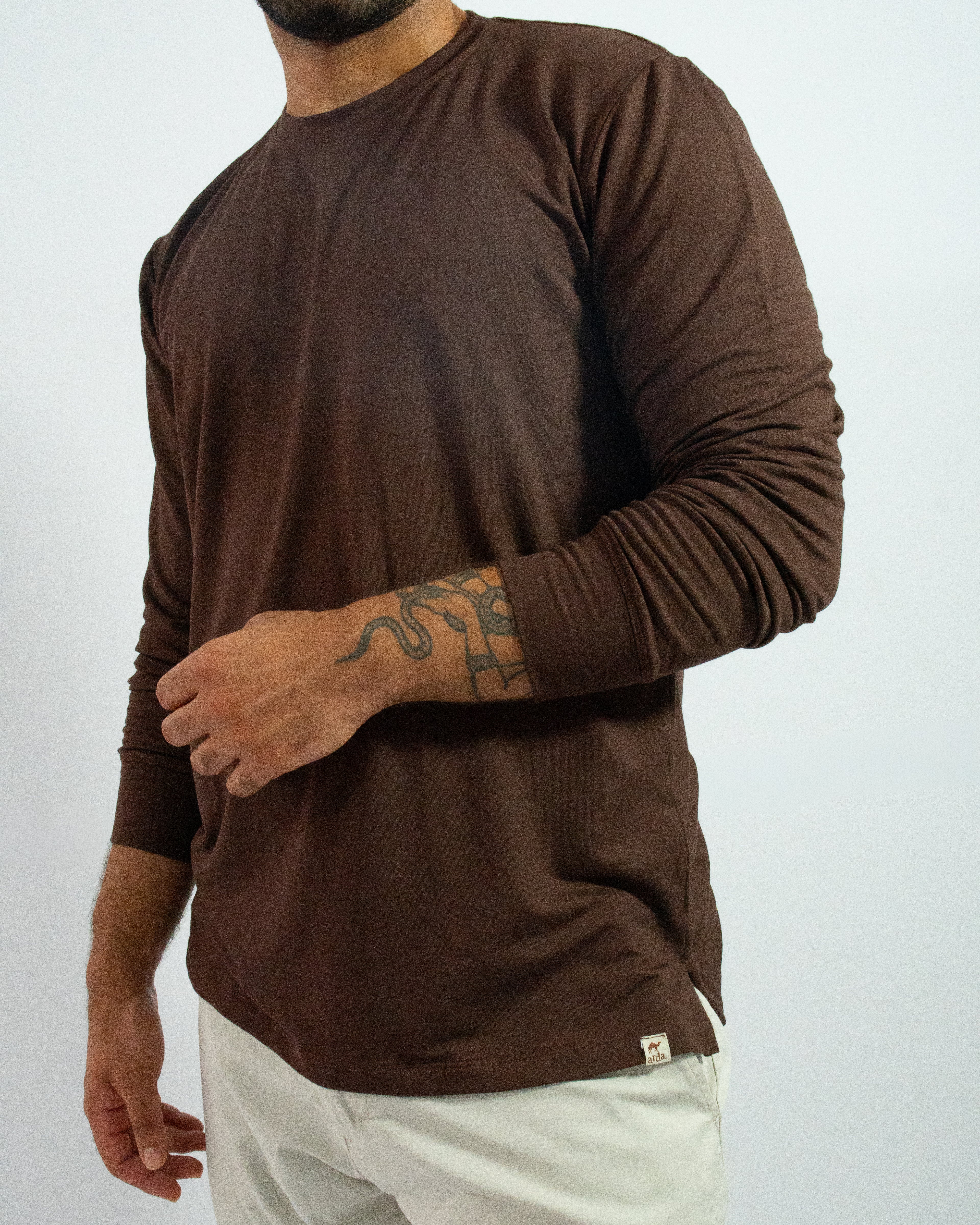 CAMISA SOFT LONG MARROM