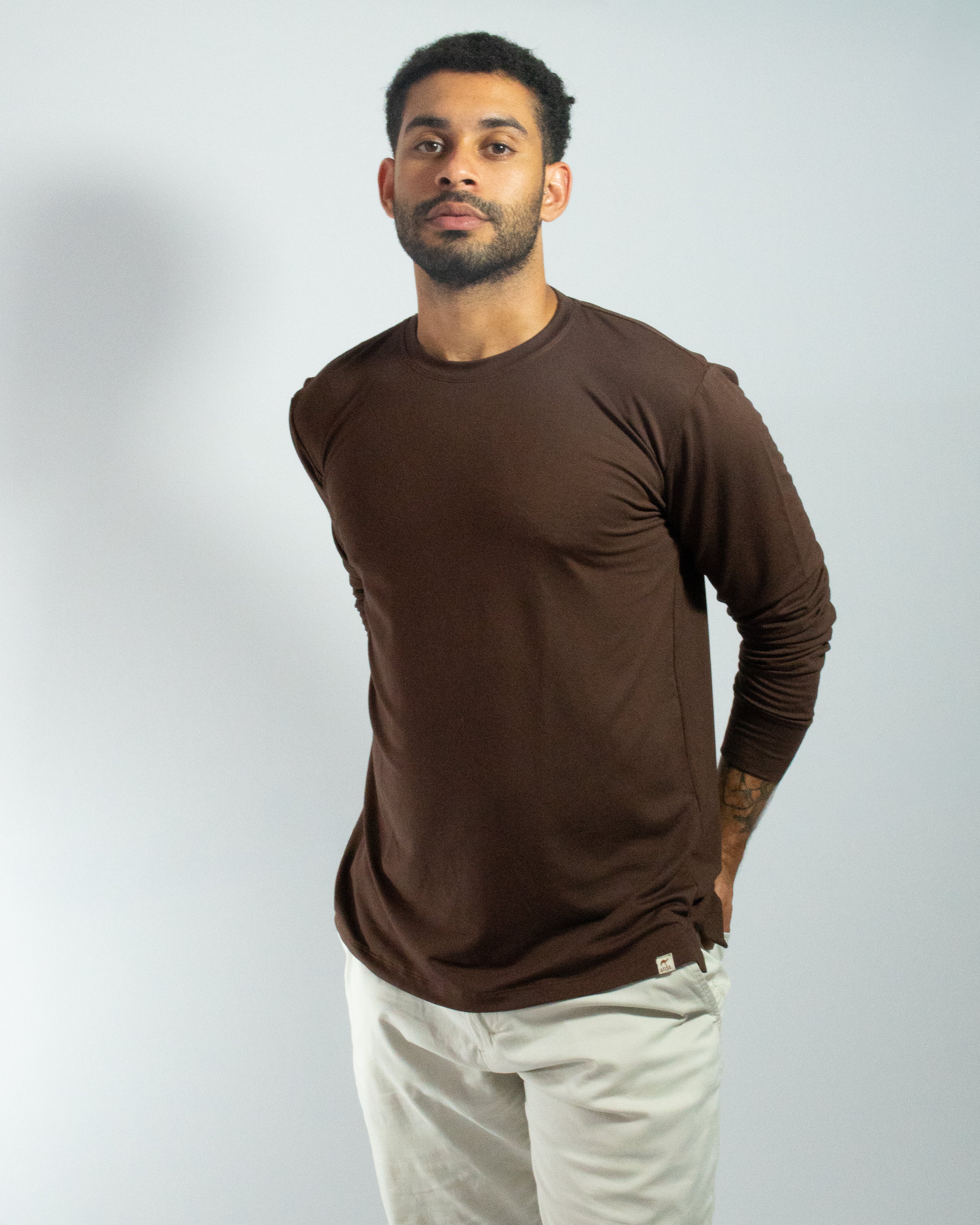 CAMISA SOFT LONG MARROM