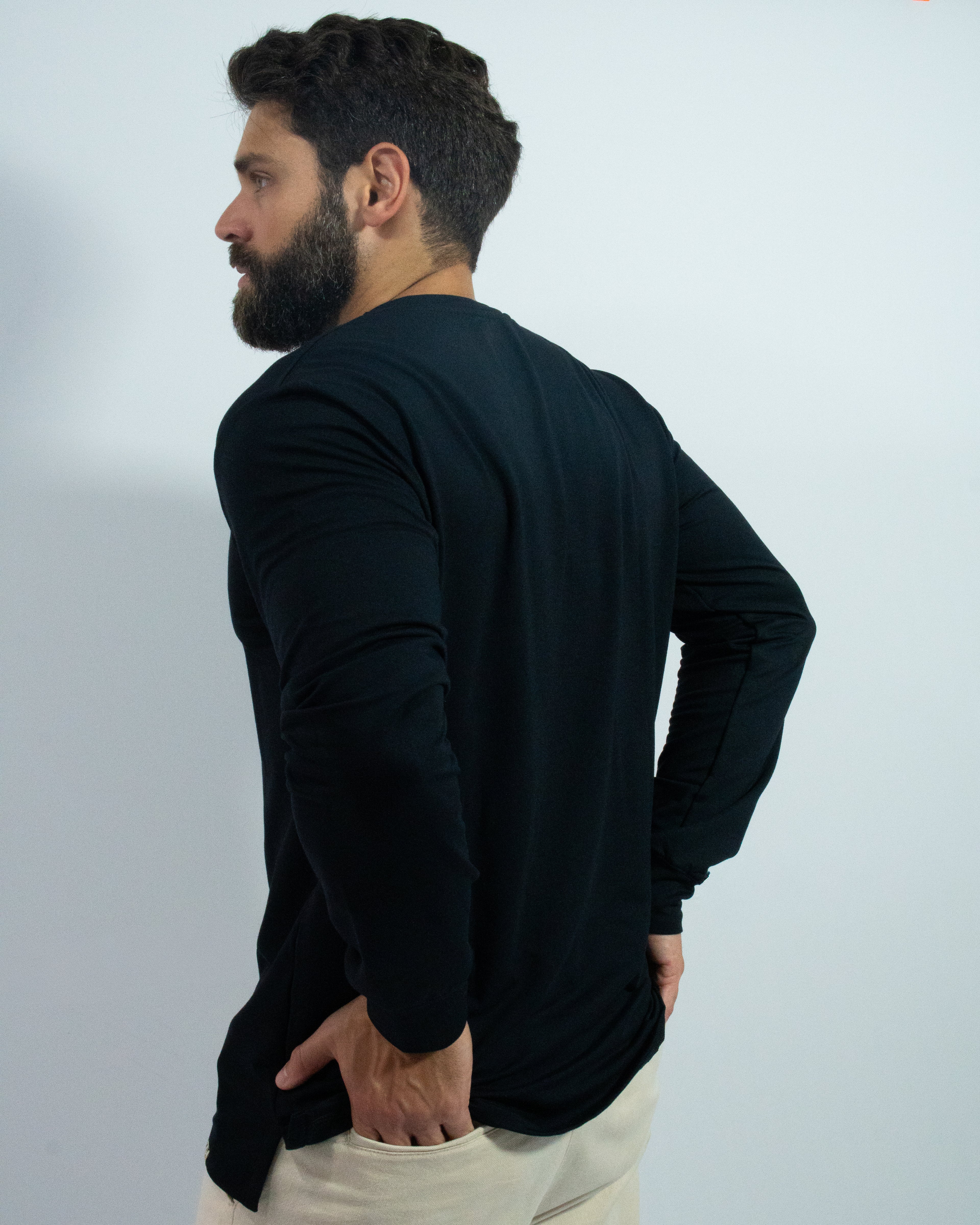 CAMISA SOFT LONG PRETA