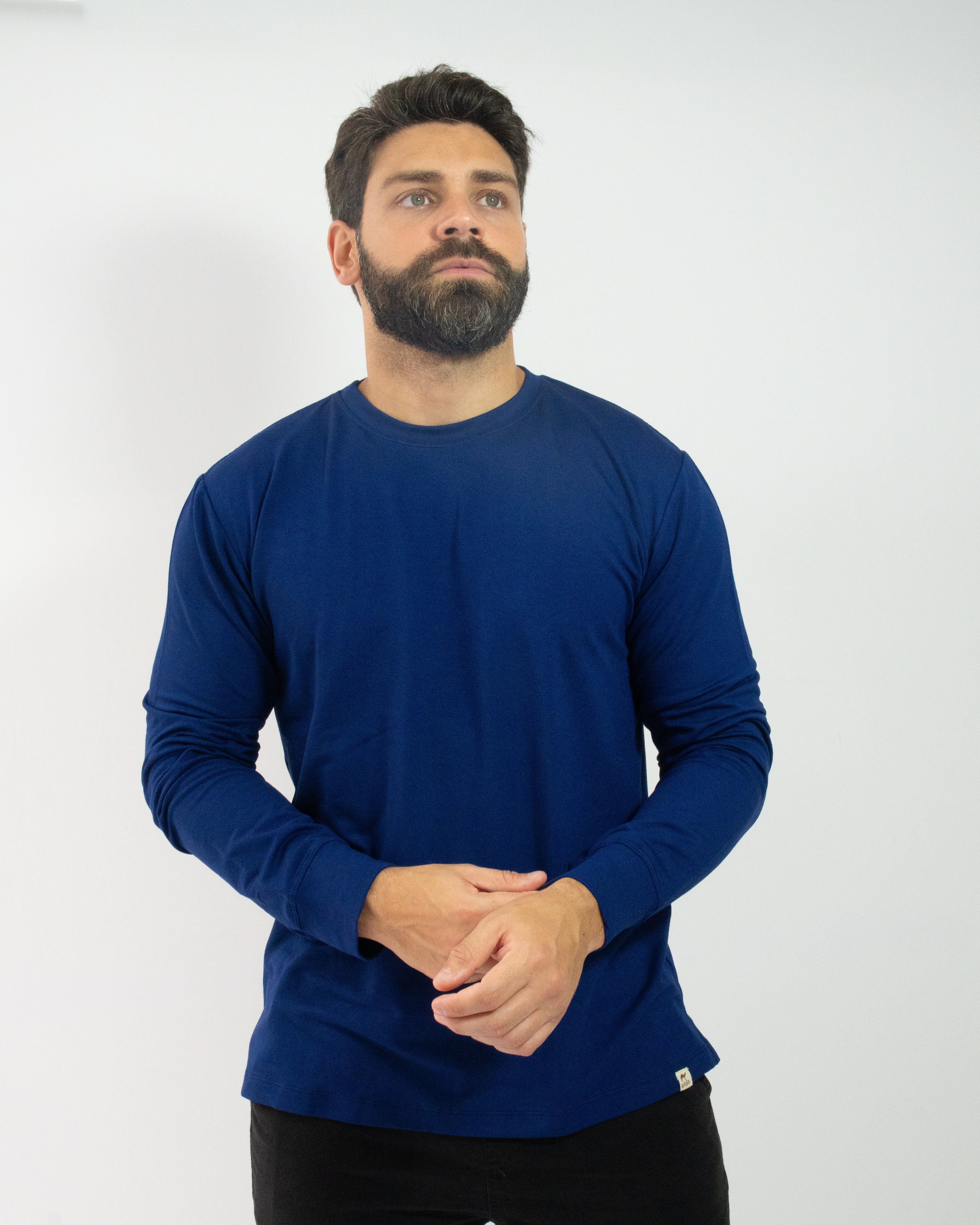 CAMISA SOFT LONG AZUL MARINHO