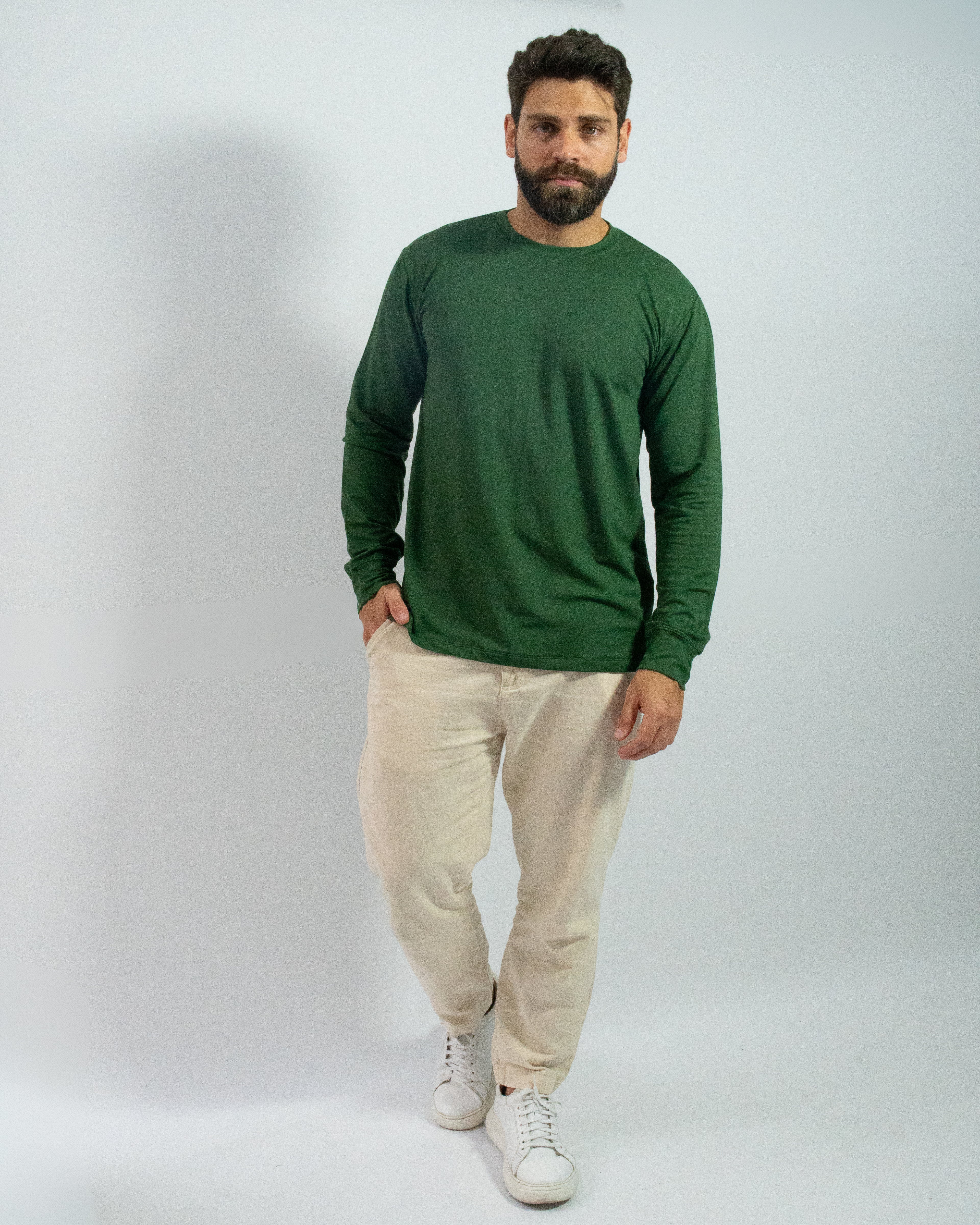 CAMISA SOFT LONG VERDE
